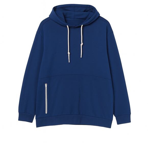 Xersion XLT Big & Tall French Terry Hoodie Blue Depth Soft Touch NWT Streetwear - Picture 2 of 13